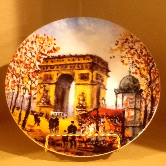 L' Arc de Triomphe du Carrousel Collector Plate - Picture 2 of 12
